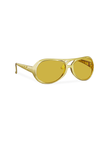 relaxdays 10x Rapperbrille in Gold