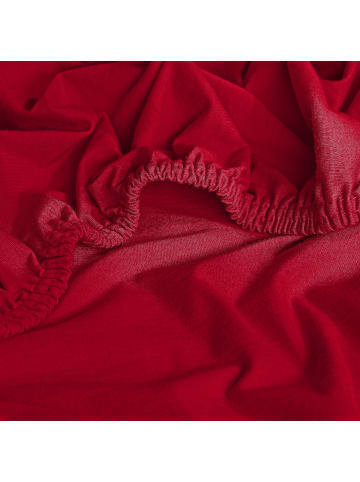 REDBEST Single-Jersey Spannbettlaken Denver in rot