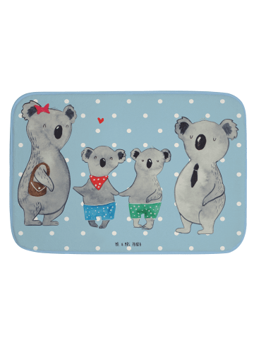 Mr. & Mrs. Panda Badteppich Koala Familie zwei ohne Spruch in Blau Pastell
