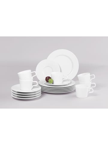 Seltmann Weiden 18er Set Kaffeeservice No Limits Weiß in weiß