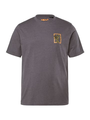 Men Plus Kurzarm T-Shirt in blue denim