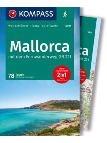 Kompass-Karten Buch - KOMPASS Wanderführer Mallorca, 78 Touren mit Extra-Tourenkarte