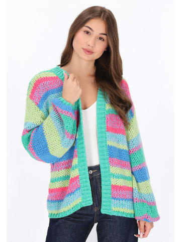 myMo Cardigan in blue multicolor