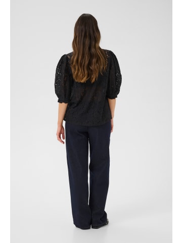 Cream Kurzarm-Bluse CRKaspis A-shape in Pitch Black