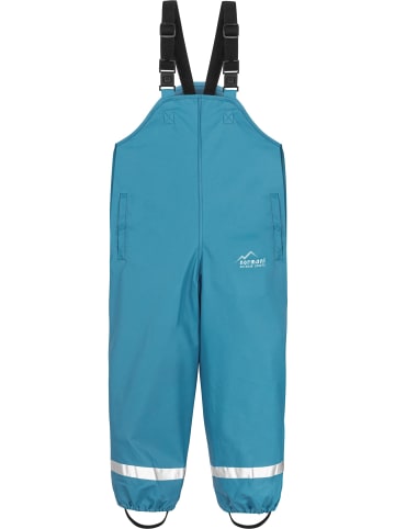 Normani Outdoor Sports Kinder Regenhose mit Hosenträgern Skjolden in Hellblau