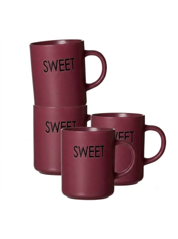 Ritzenhoff & Breker 4er Set Henkelbecher Sweet 390 ml in rot