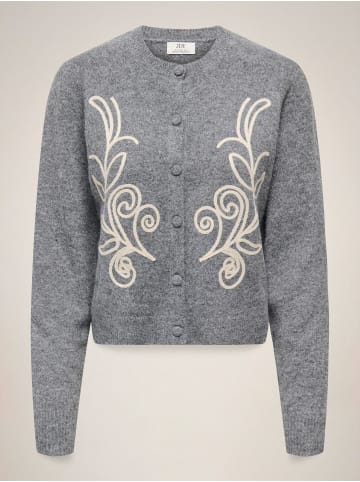JDY Strickjacke in Dark Grey Melange