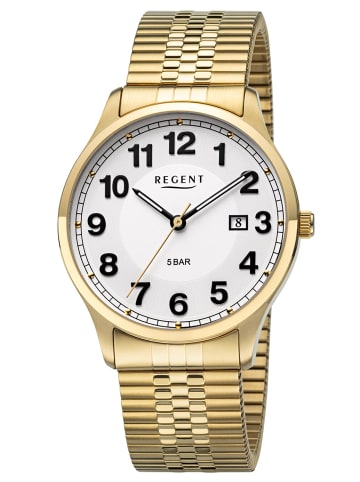 Regent F-1574 Herrenuhr mit Zugband Goldfarben
