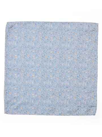 Roy Robson Herren Fliege und Einstecktuch in hellblau - 0003