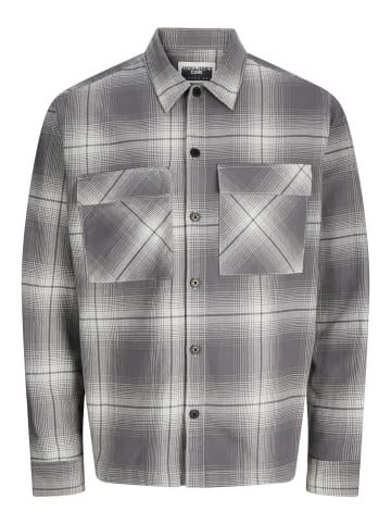 JACK & JONES Junior Karohemd JCOCHARLIE CHECK OVERSHIRT LS in asphalt