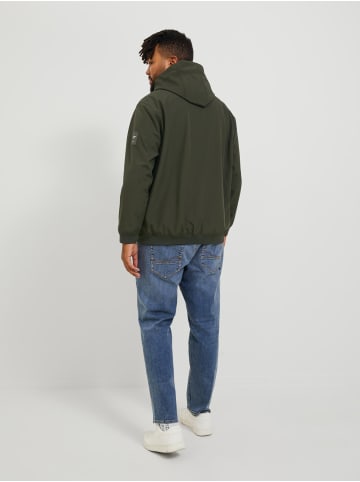 Jack & Jones Softshell Jacke Plus Oversize Biker Blouson Übergangs JJEBASIC in Grün-3