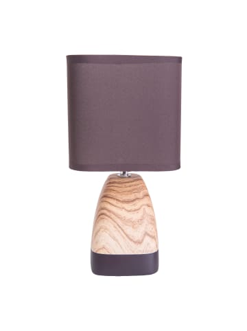 näve Tischleuchte "DORIAN" in braun - (L)15 cm x (B)15 cm x (H)31 cm