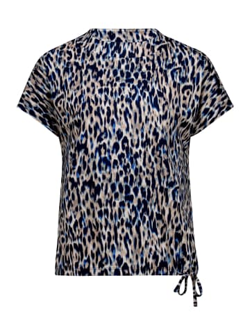 Betty Barclay Printshirt mit Stehkragen in Blau/Beige