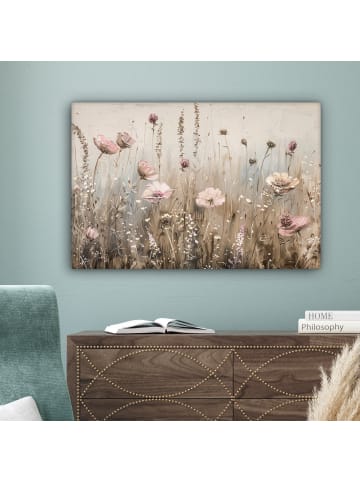 MuchoWow Leinwand bilder Blumenfeld (BxH)