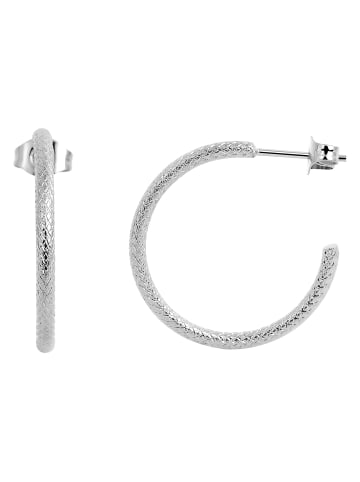 Adeliás Damen Ohrringe – Creole aus Edelstahl in silber