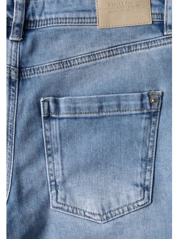 Street One Jeans in light blue destroy wash