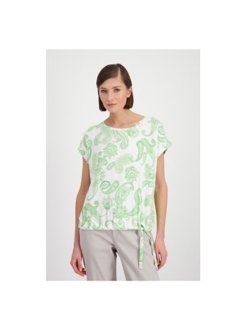monari T-Shirt in pastell green gemustert