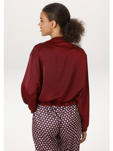 Aniston CASUAL Blouson in dunkelrot