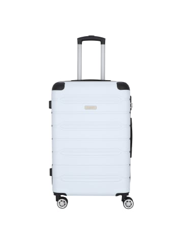 Nowi Rhodos 4 Rollen Trolley 68 cm in weiss-sz