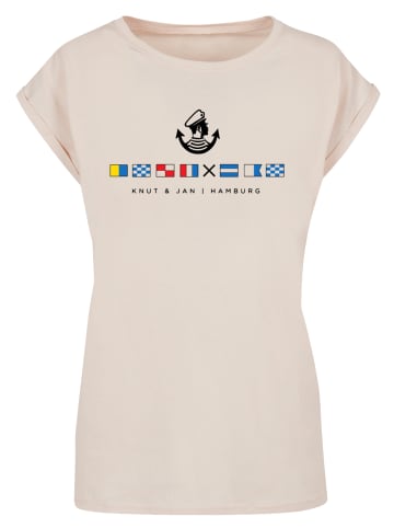 F4NT4STIC T-Shirt Seglerfahnen Knut & Jan Hamburg in Whitesand