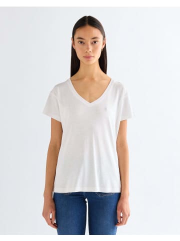 Wrangler T-Shirt Easy V Neck in Bright White