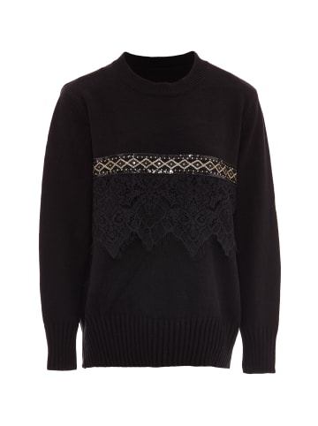 caissa Damen Strickpullover in Schwarz