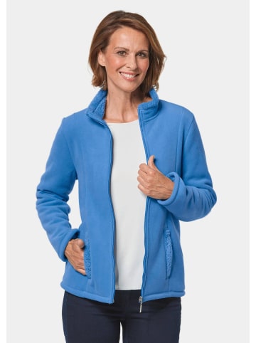 GOLDNER Fleece-Jacke in atlantikblau