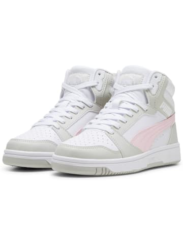 Puma Kinder Sneaker "Rebound V6 Mid Jr" in Weiß