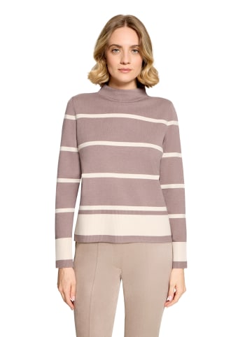 Betty Barclay Feinstrickpullover mit Stehkragen in Patch Taupe/Beige