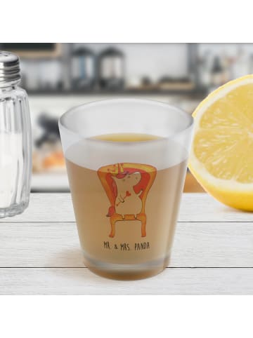 Mr. & Mrs. Panda Schnapsglas Einhorn Prinzessin ohne Spruch in Transparent