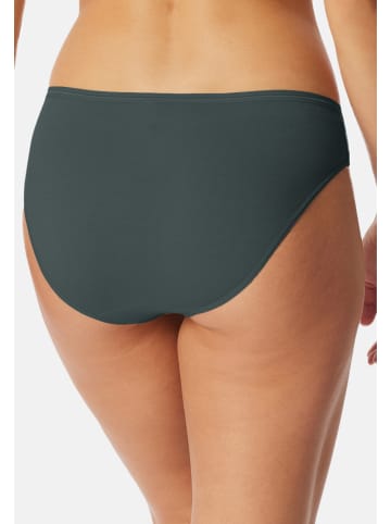 Schiesser Tai Slip Modal Essentials in Schwarz / grün