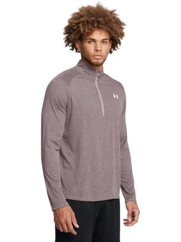 Under Armour Longsleeve "Ua Tech Textured 1/2 Zip" in Grau