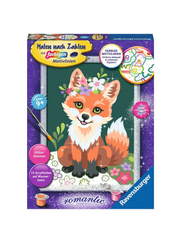 Ravensburger Malprodukte Blumiger Fuchs Malen nach Zahlen Kinder 9-99 Jahre in bunt