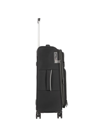 D&N Travel Line 9204 4 Rollen Kofferset 3-teilig mit Dehnfalte schwarz