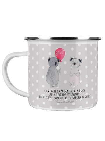 Mr. & Mrs. Panda Haferl Koala Luftballon mit Spruch in Grau Pastell