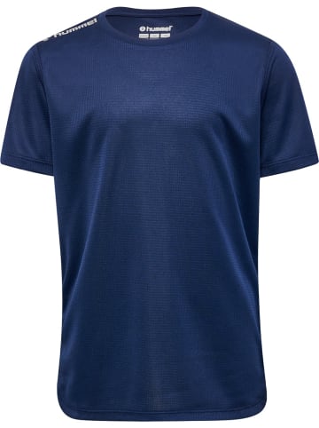 Hummel Kinder Sportshirt "Hmlrun Jersey S/S Kids" in Schwarz