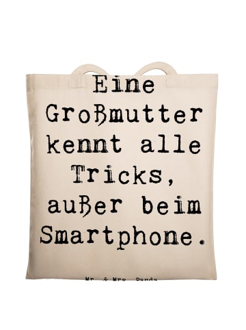 Mr. & Mrs. Panda Tragetasche Großmutter Tricks mit Spruch in Creme
