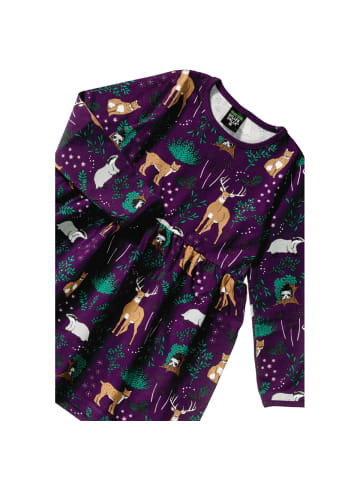 Villervalla Langarmkleid Winter Forest XT in lila