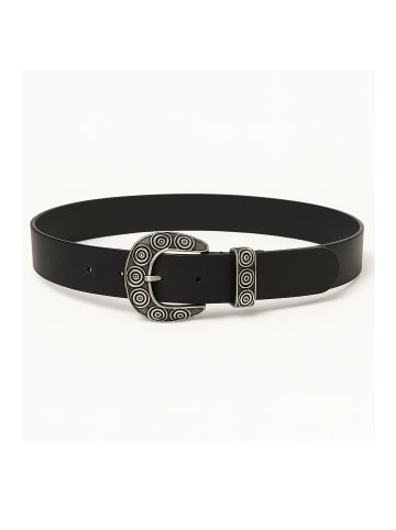 collezione alessandro Ledergürtel " Curve " in schwarz