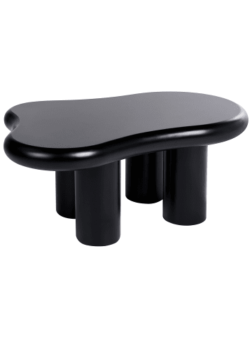 Beliani Couchtisch ONDLE in Schwarz - (W) 100 x (H) 40 x (L) 70 cm