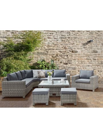 Beliani 7-tlg Lounge Set TEGLIO in Grau/Beige