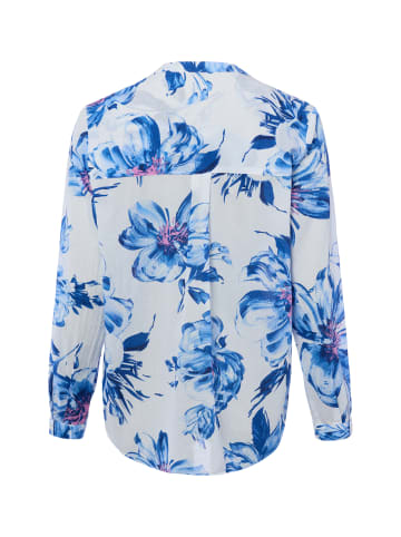 Franco Callegari Blusenshirt in blau weiß - 0070