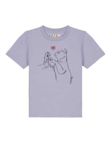 wat? Apparel T-Shirt Cathand in Lavender