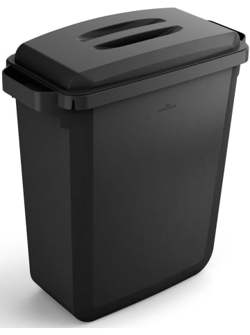 Durable Abfallbehälter Durabin Eco Kunststoff recycelt rechteckig 60l schwarz