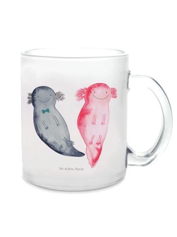 Mr. & Mrs. Panda Tee Tasse Axolotl Freundin ohne Spruch in Transparent