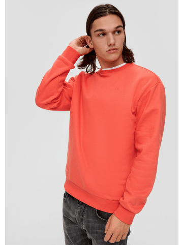 QS Sweatshirt langarm in Orange