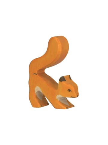Holztiger Eichhörnchen aus Holz - orange - ab 3 Jahren