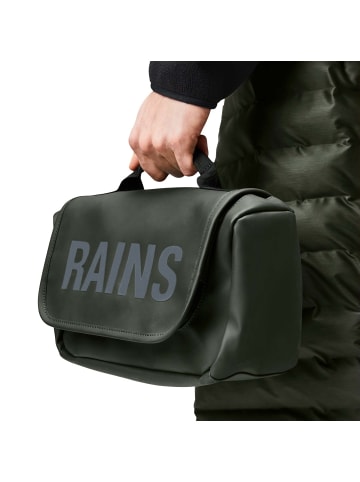 RAINS Texel - Kulturbeutel zum Aufhängen 27 cm (well) in grün