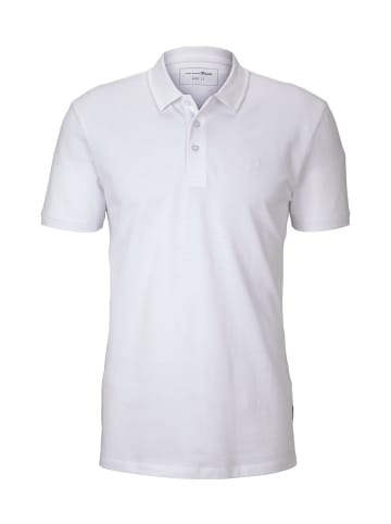 Tom Tailor Tom Tailor Poloshirt Basic Polo Polohemd Chest Artwork in weiß