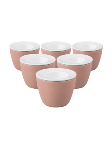 Seltmann Weiden 6er Set Snack and Egg Life Fashion in ø 6,8 cm in Posh Rose